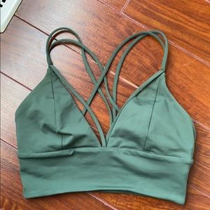 Army green Lululemon size 2 sport bra